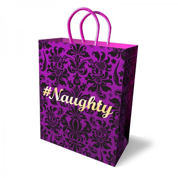 #Naughty Gift Bag Purple 10 inches Little Genie