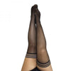 Kixies Taylor Black Non-Slip Sheer Thigh Highs Size C Kixies Inc