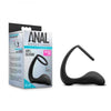 Anal Adventures Platinum Cock Ring Plug Black Blush Novelties