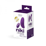 Niki Discreet Rechargeable Panty Vibe in Deep Purple Savvy Co.