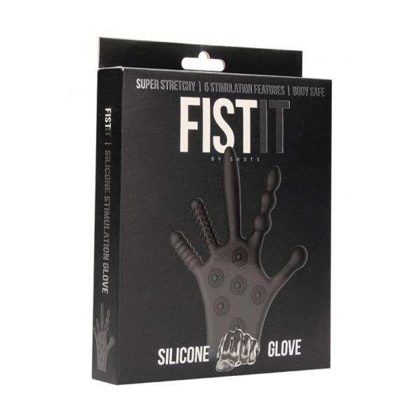 Ultimate Silicone Pleasure Glove - Black Shots America LLC