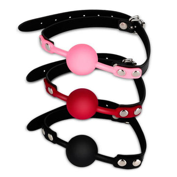 Silicone Sexy Ball Gags Slave Harness Bondage BDSM Fetish Mouth Restraints Toy - Random Unicorn