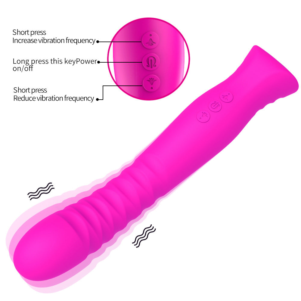 Adult Supplies Rechargeable Finger Thread G-Spot Vibrator Female Masturbation Massage AV Vibrator - Random Unicorn