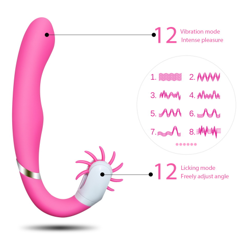 Unique Brushes Design for Better Clitoris Stimulation Plus G Spot Vibrator, Powerful Dual Motors Sex Toy - Random Unicorn