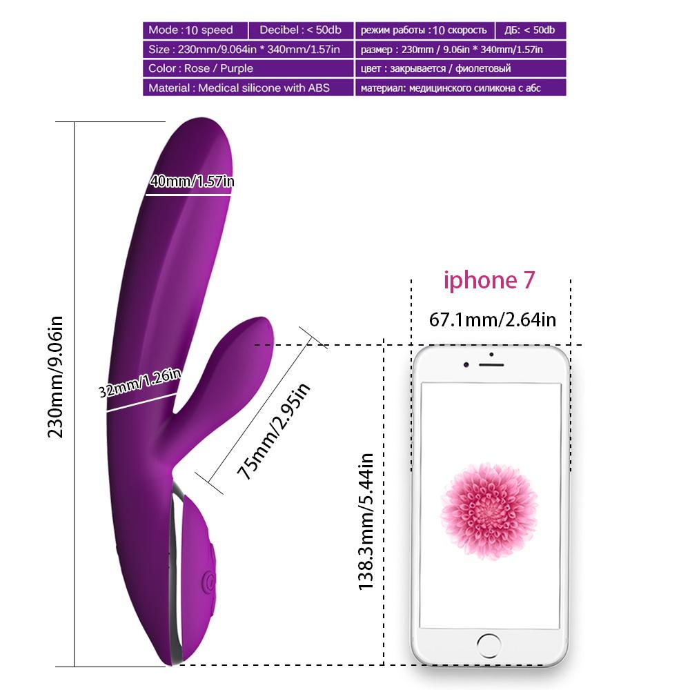 Eroticos Sex Toy Medical Silicon Heating Dildo Vibrator For Women,Powerful G Spot Clitoris Stimulator - Random Unicorn