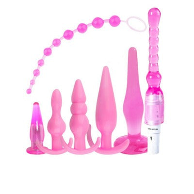 Posterior silicone anal plug, anal bead string, beginner's advanced extreme pleasure, female masturbation equipment, sexual adult products - Random Unicorn