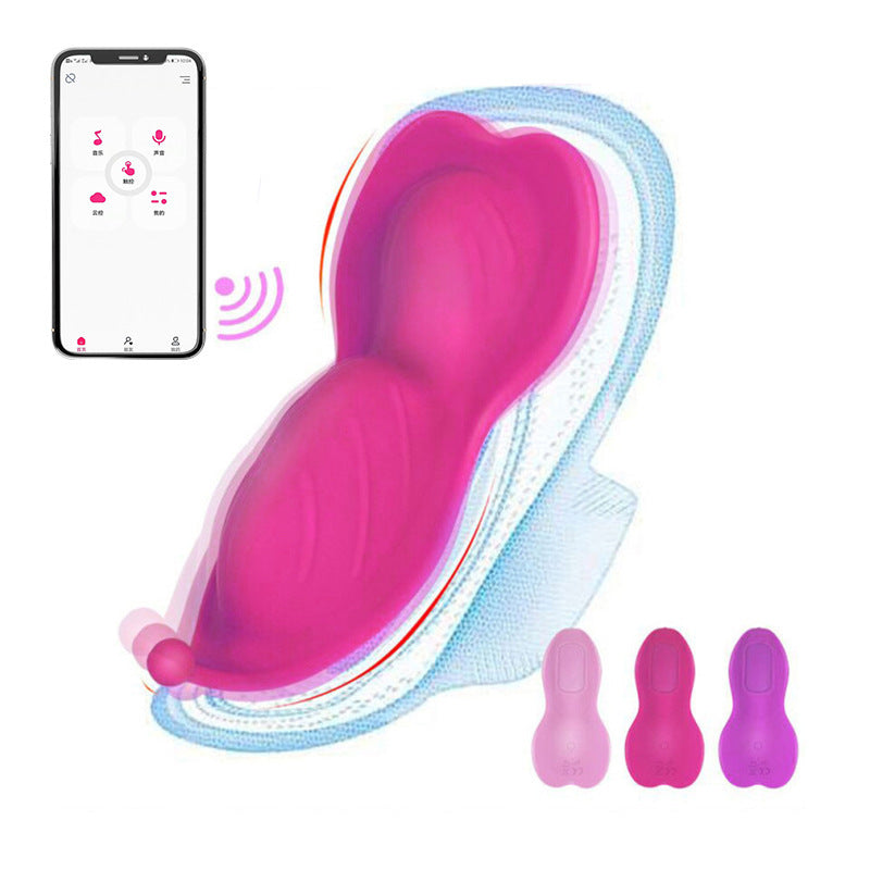 Remote Wear APP Wave Of Flowers Wireless Remote Control Couples With Powerful Vibration Massage Erotic Sex Jumpers - Random Unicorn