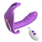 Invisible Remote Control Wearing Butterflies Popular Powerful to Shock Women's Couple's Sexual Interest Sex Appliance - Random Unicorn