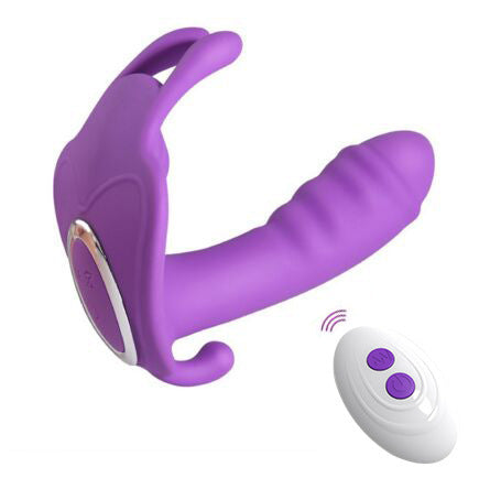 Invisible Remote Control Wearing Butterflies Popular Powerful to Shock Women's Couple's Sexual Interest Sex Appliance - Random Unicorn