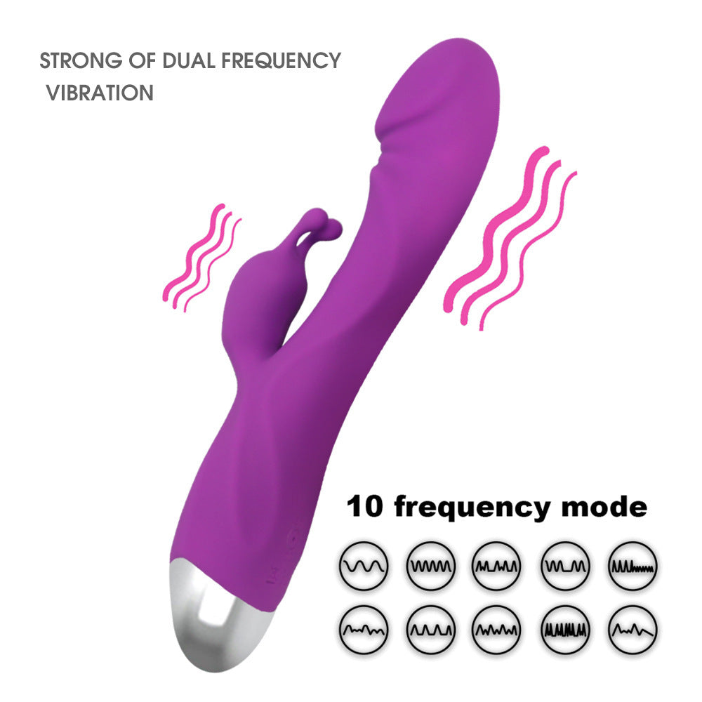 Adult Products Romeo Charging Double G-Spot Vibrator Female Masturbation Massage AV Vibrator - Random Unicorn