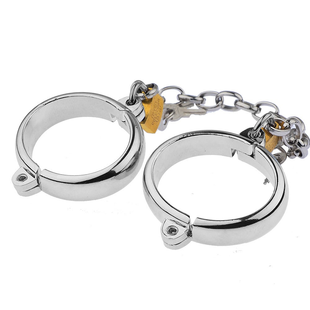 Sex Products Metal Handcuffs Foot Cuffs Oval Handcuffs Foot Shackles Sm Sex Products For Men And Women Tie Hands Toys - Random Unicorn