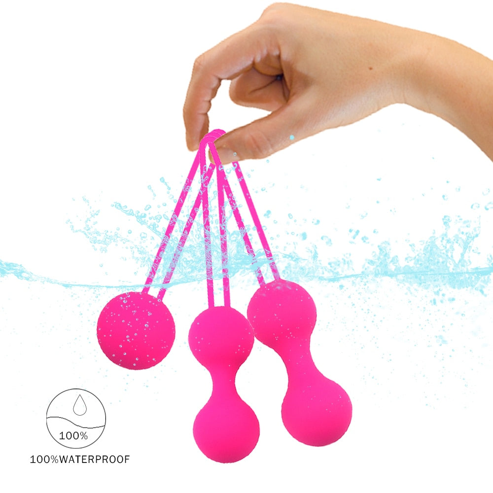 Kegel Balls Ben wa ball Silicone Vaginal Tighten Exercise Machine Smart Ball Geisha Ball Female Masturbation Sex Toys for Women - Random Unicorn