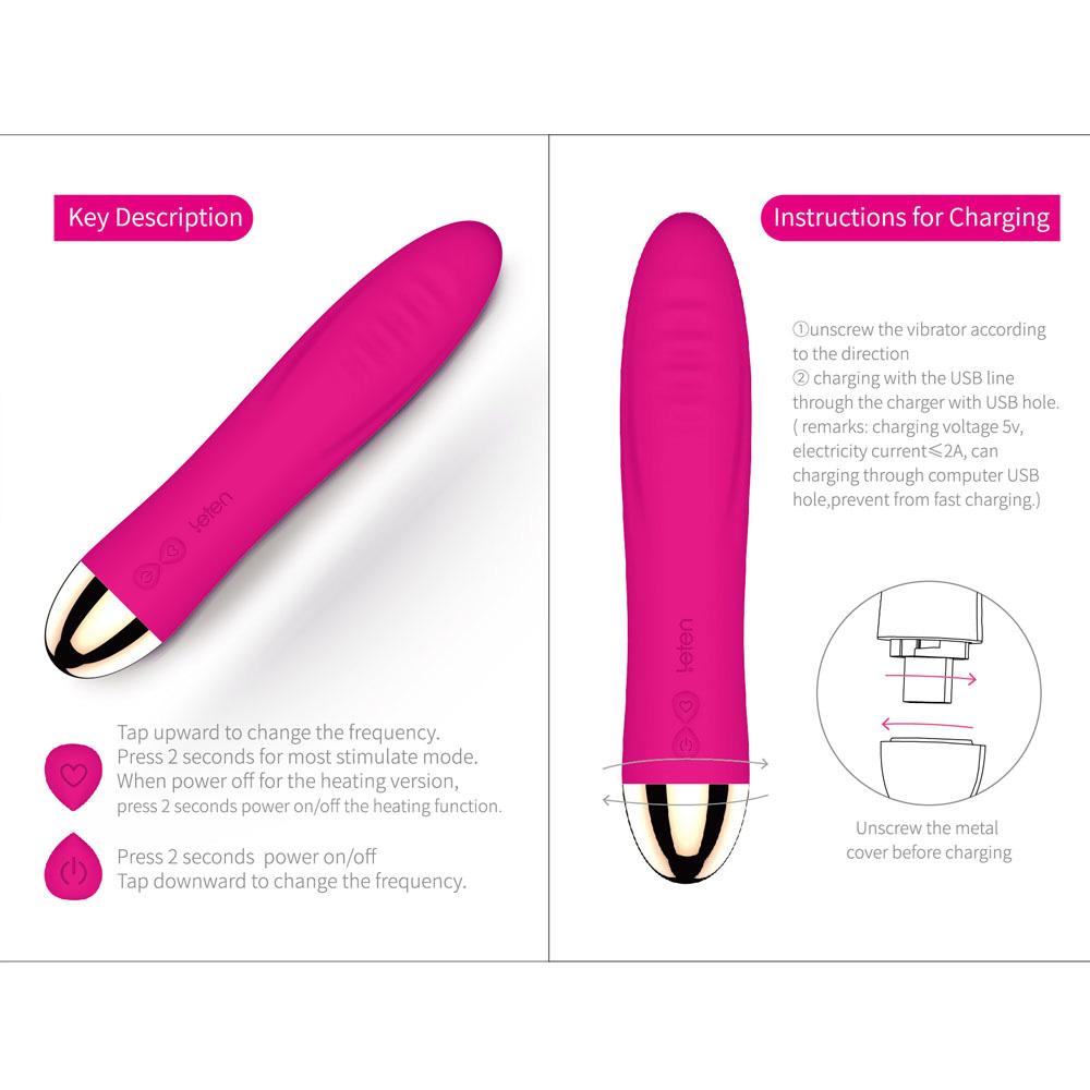 LETEN Rechargeable Waterproof Wand Massager - Multi-Speed Vibrator for Women, Electric Massage & Relaxation Tool