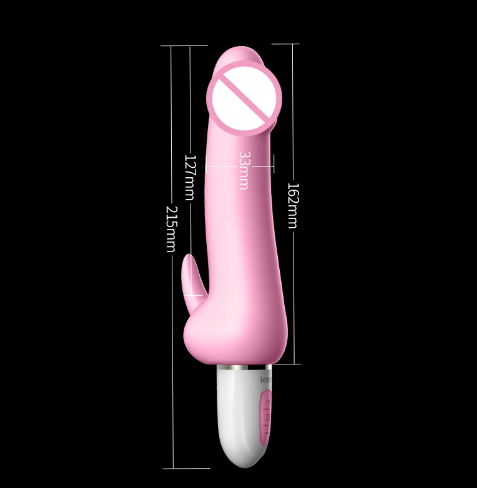 LETEN 3 Motor Pulse Dildo Vibrator Intelligent Heating Rechargeable Erotic Vibrator - Random Unicorn