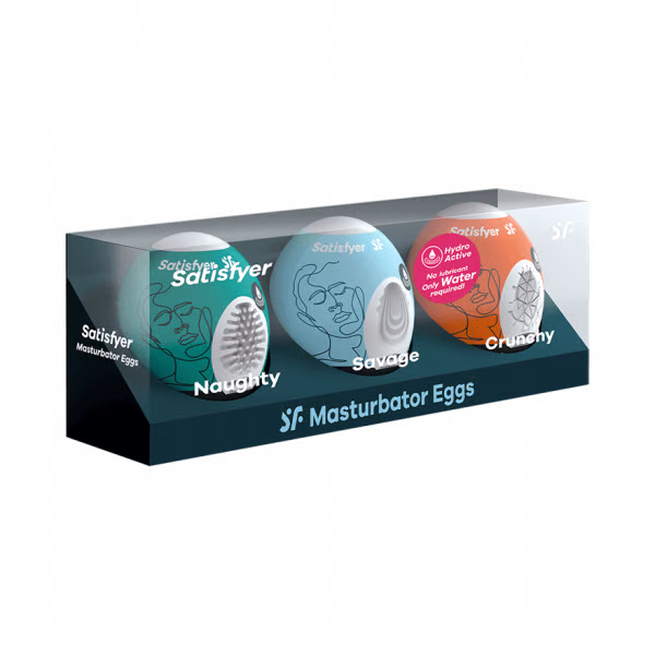 Masturbator Egg 3er Set (Naughty, Savage, Crunchy) Assorted Satisfyer