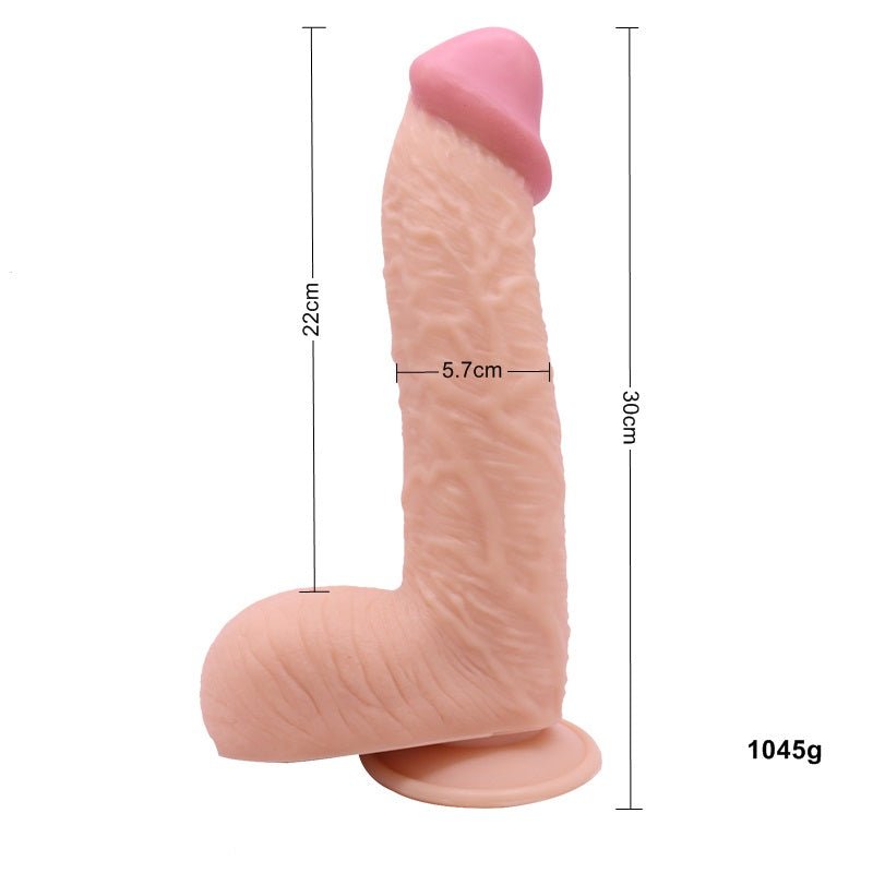 11 inch Amazon cross-border domestic female super long super coarse sex health care product large simulation penis - Random Unicorn