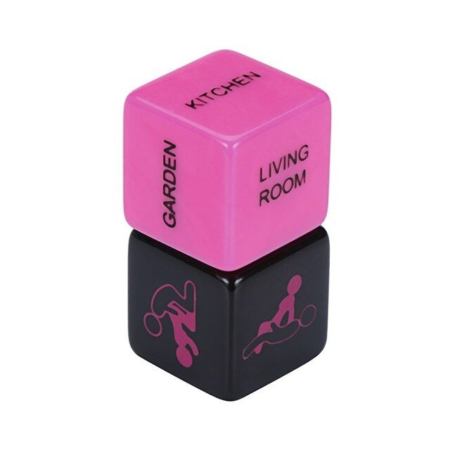 2Pcs Sides Love Posture Sex Couple Dice Fetish Sextoys Sexy Romance Erotic Craps Toy Sex Products sex toys for couples Y10.15 - Random Unicorn