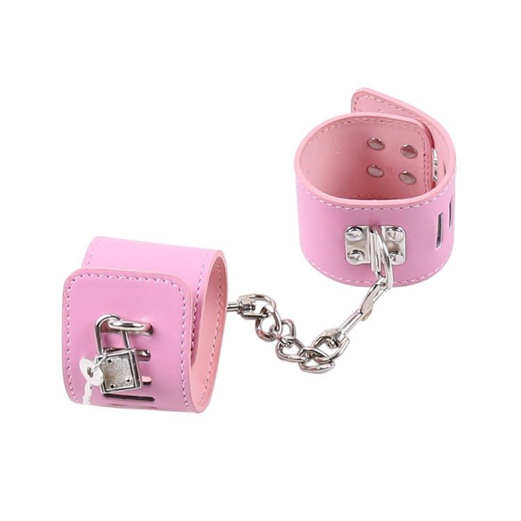 Adult Sex Toys Pink Multi-Function Dog Paw Handcuffs Shackles Binding Gloves - Random Unicorn