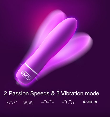 Durex Multi-functional Bullet Vibrator Waterproof G-Spot Bullet Clitoral Stimulation Intimate Goods Adult Sex Toys for Women - Random Unicorn