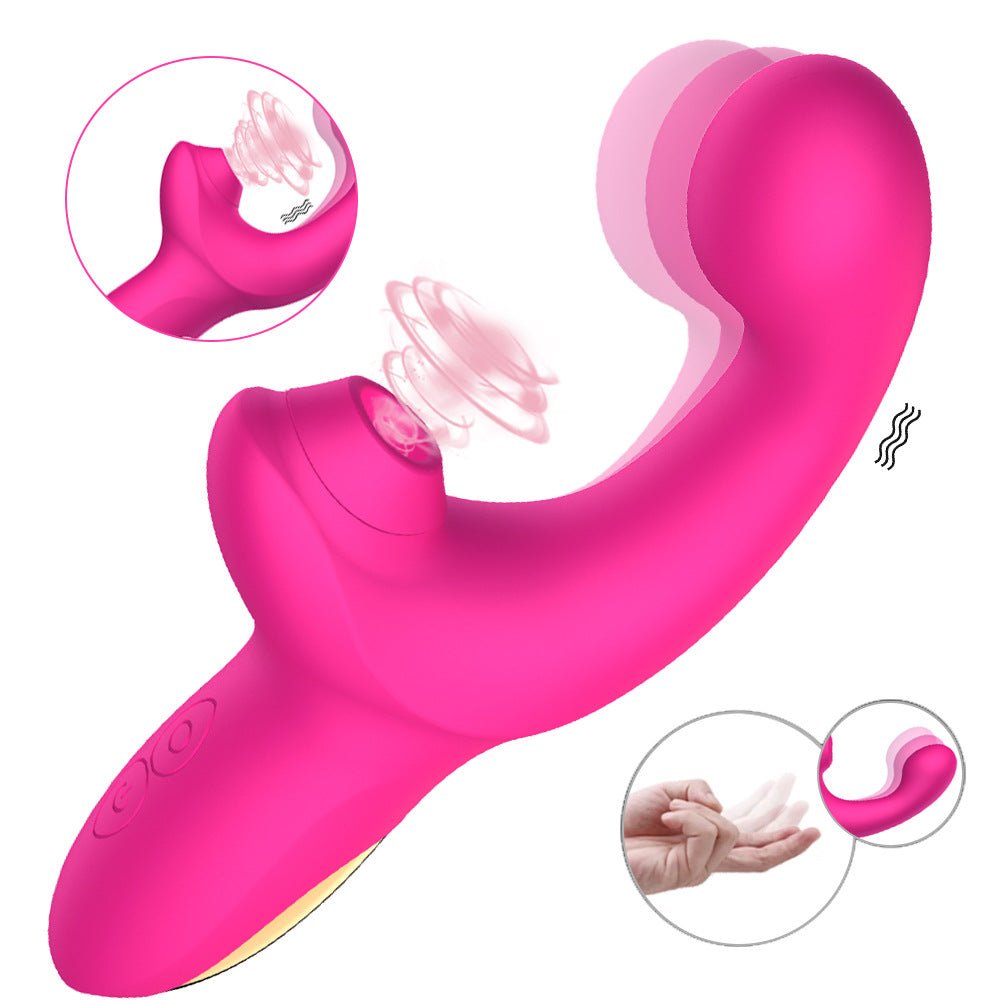 Female Sex Toys Charging G-spot Sucking Flapping Pulling Finger Vibrating Massage Stick, Female Masturbation Vibrator - Random Unicorn