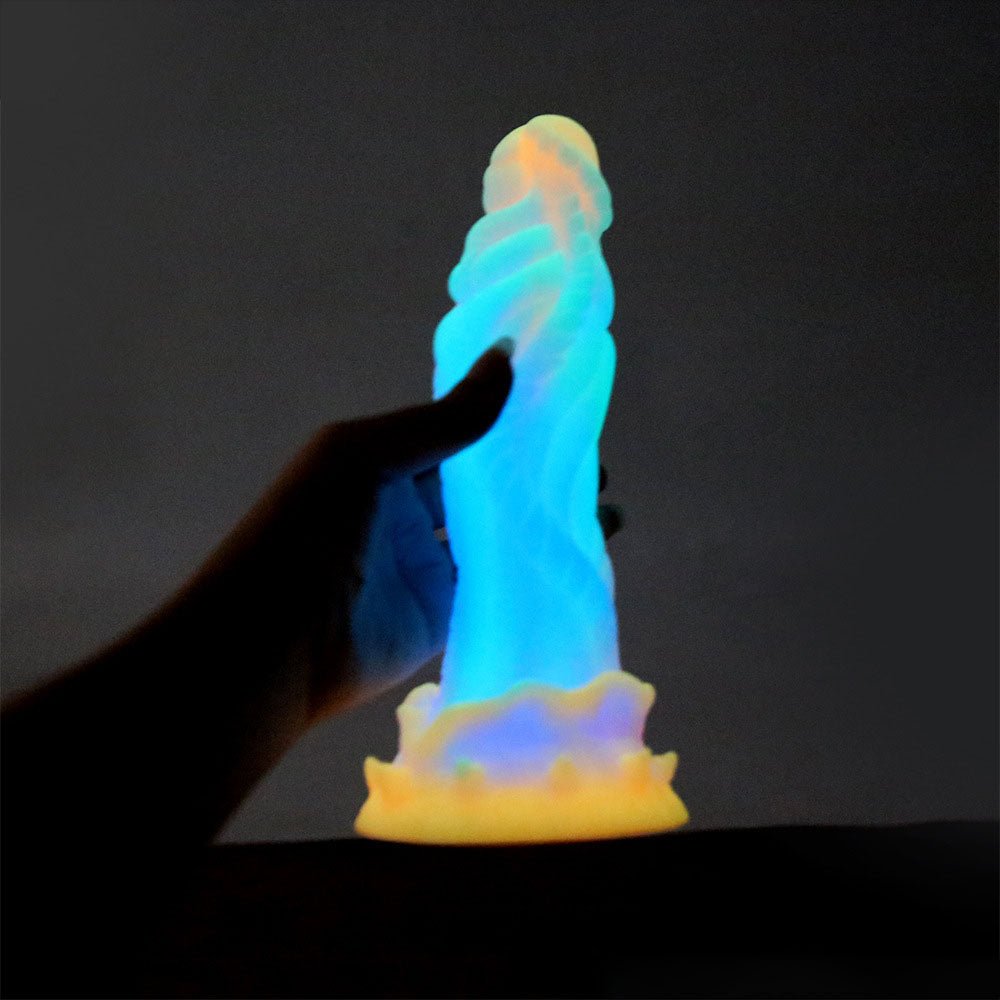 Fluorescent Silicone In The Dark New Anal Plug Anal Expander For Men And Women With Penis Sex Adult - Random Unicorn