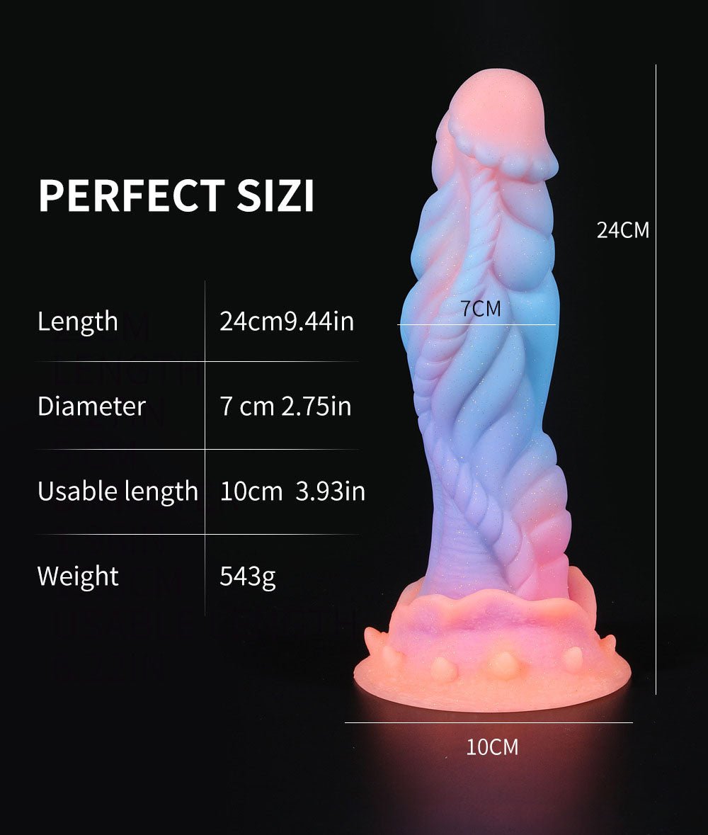 Fluorescent Silicone In The Dark New Anal Plug Anal Expander For Men And Women With Penis Sex Adult - Random Unicorn