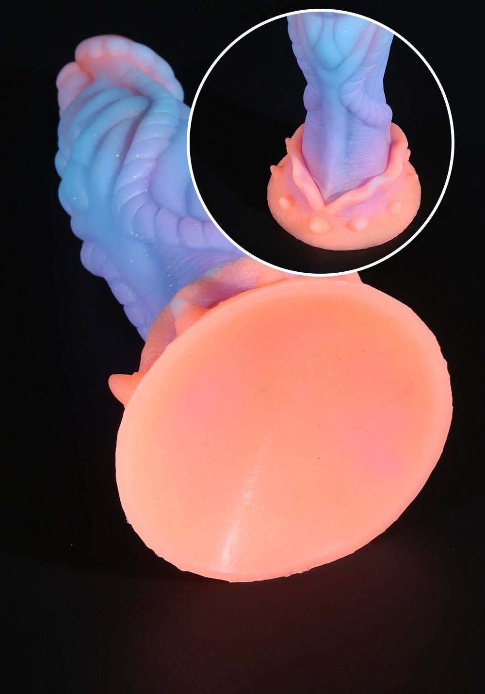 Fluorescent Silicone In The Dark New Anal Plug Anal Expander For Men And Women With Penis Sex Adult - Random Unicorn