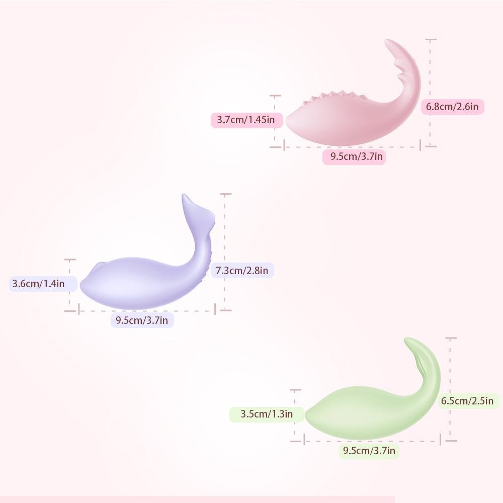 LETEN Silicone Sex Products Multi Mode Wireless Bullet Vibrator Vagina Exercise Globules Sex Toys - Random Unicorn