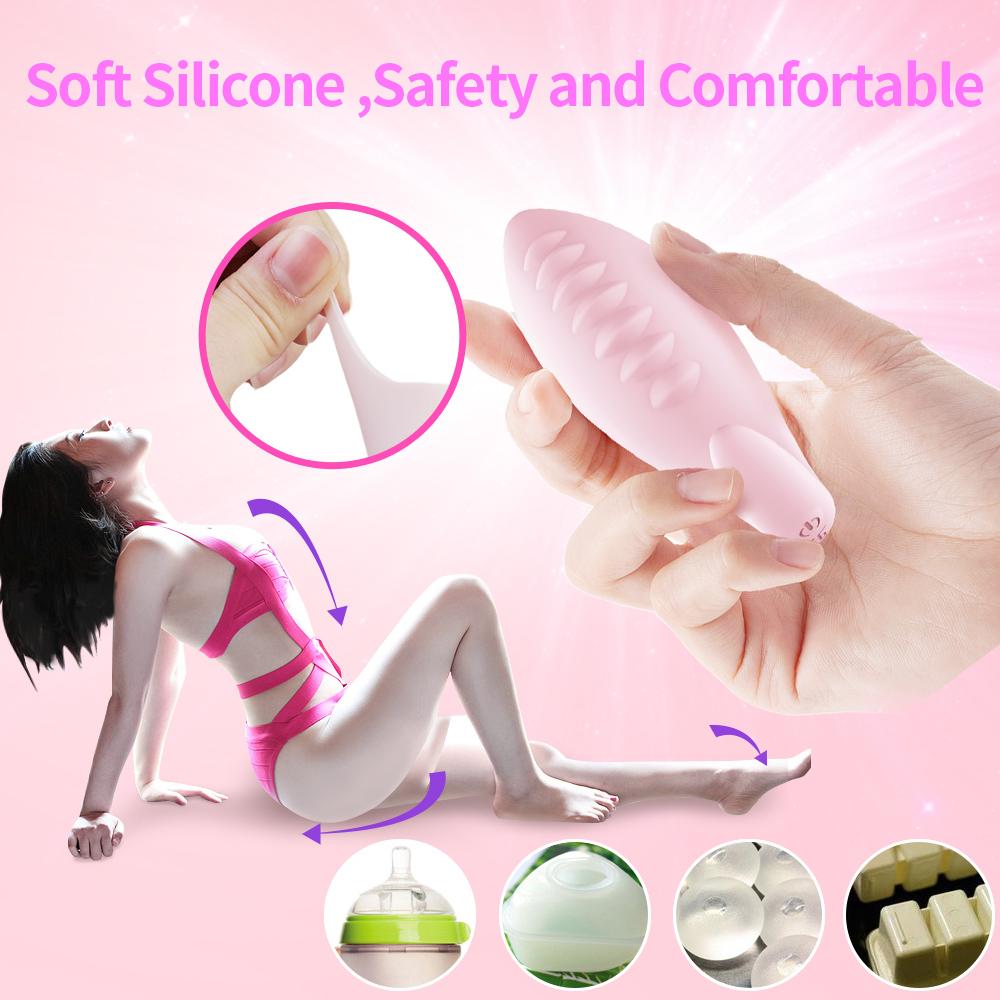 LETEN Silicone Sex Products Multi Mode Wireless Bullet Vibrator Vagina Exercise Globules Sex Toys - Random Unicorn