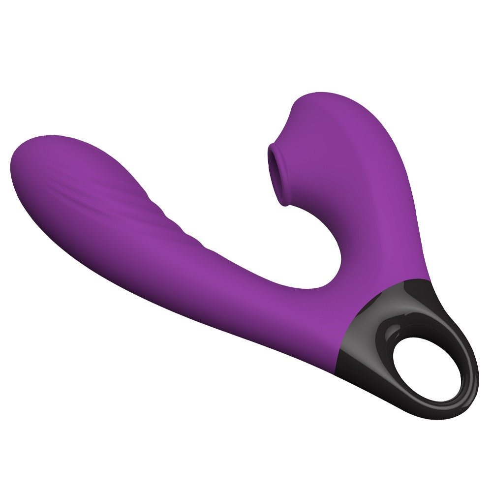 New 10 Frequency Vibration+10 Frequency Flapping+5 Frequency Sucking Masturbation Vibration Massage Stick Couple Sex Toys - Random Unicorn