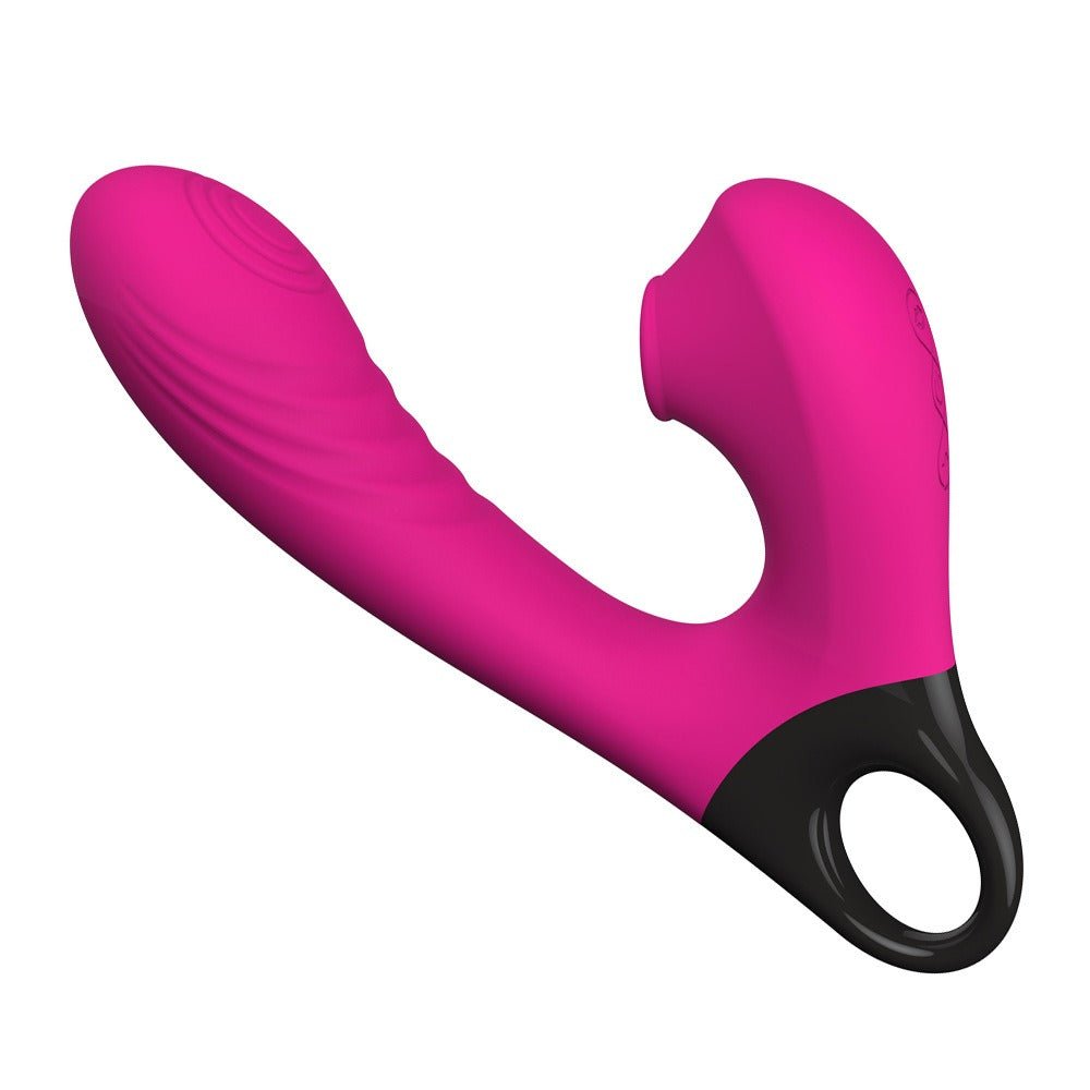 New 10 Frequency Vibration+10 Frequency Flapping+5 Frequency Sucking Masturbation Vibration Massage Stick Couple Sex Toys - Random Unicorn