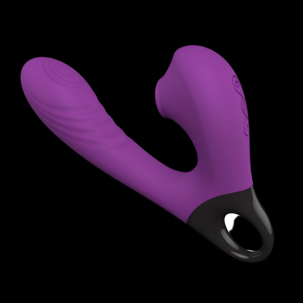 New 10 Frequency Vibration+10 Frequency Flapping+5 Frequency Sucking Masturbation Vibration Massage Stick Couple Sex Toys - Random Unicorn