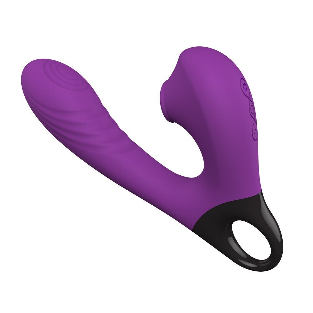 New 10 Frequency Vibration+10 Frequency Flapping+5 Frequency Sucking Masturbation Vibration Massage Stick Couple Sex Toys - Random Unicorn