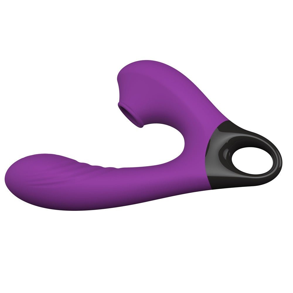 New 10 Frequency Vibration+10 Frequency Flapping+5 Frequency Sucking Masturbation Vibration Massage Stick Couple Sex Toys - Random Unicorn