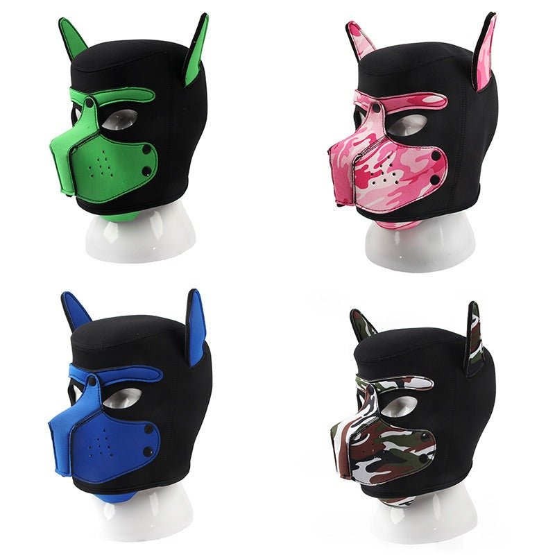 New Adult Sex Toy SM Alternative Toy Role Play Flirting Dog Head Mask Headgear - Random Unicorn