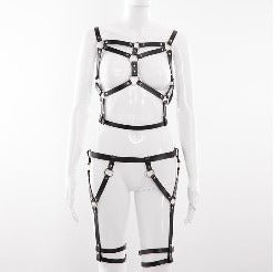 New Erotic Adult Products Leather Clothing Female Bondage Bondage Set PU Leather - Random Unicorn