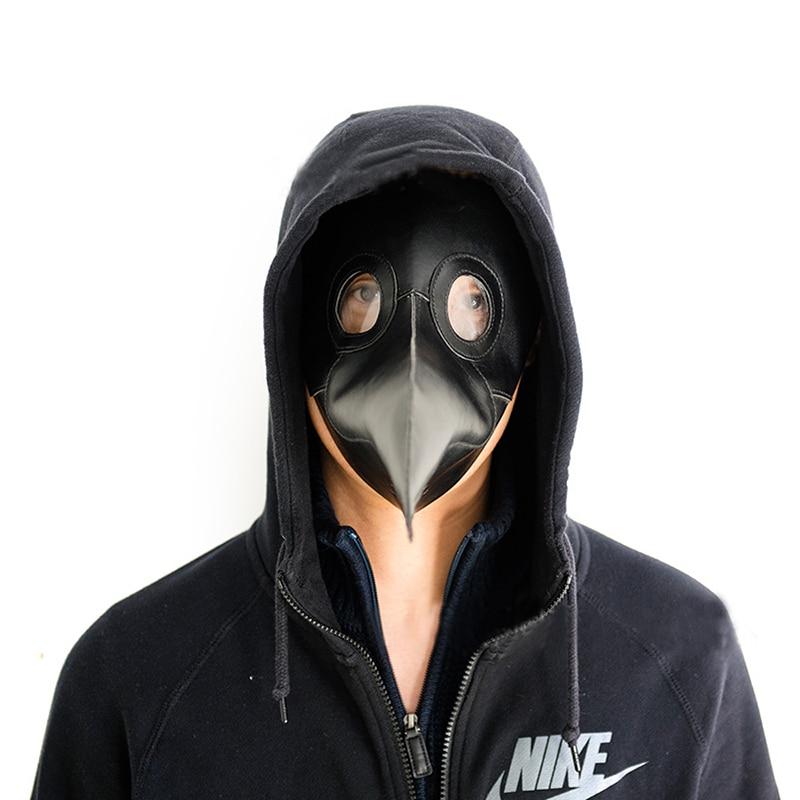 Plague Doctor Halloween Mask Birds Long Nose Beak - Random Unicorn