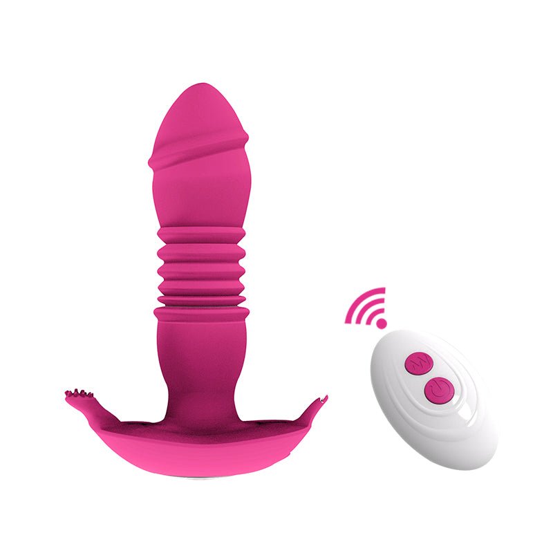 Retractable Female Wear Double Motor a Generation Vibrating Couples Remote Control Sex Jumpers - Random Unicorn