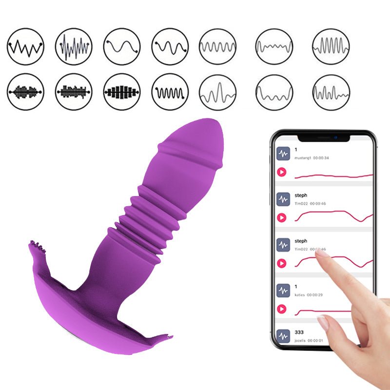 Retractable Female Wear Double Motor a Generation Vibrating Couples Remote Control Sex Jumpers - Random Unicorn