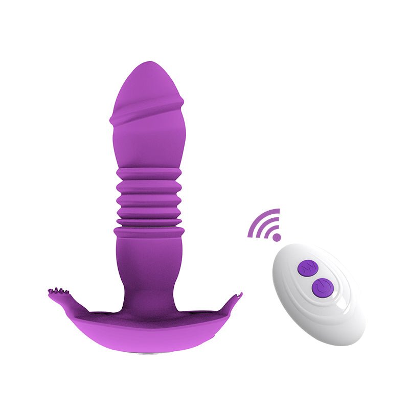 Retractable Female Wear Double Motor a Generation Vibrating Couples Remote Control Sex Jumpers - Random Unicorn