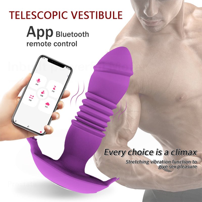 Retractable Female Wear Double Motor a Generation Vibrating Couples Remote Control Sex Jumpers - Random Unicorn