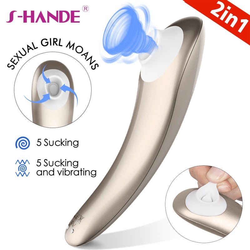 SHANDE Clit Nipple Sucker Clitoris Stimulator Sucking Vibrator for Woman clitoris Licking Tongue Oral Toys For Adults Sex Toys - Random Unicorn