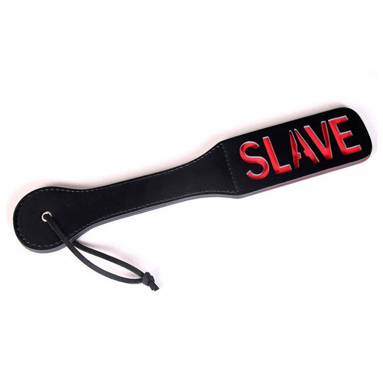 Slave Bitch Slut SM Flog Spank Paddle Beat Submissive Slave BDSM Pink Kinky Fetish Whip Sluts Paddles Adult Sex Toys - Random Unicorn