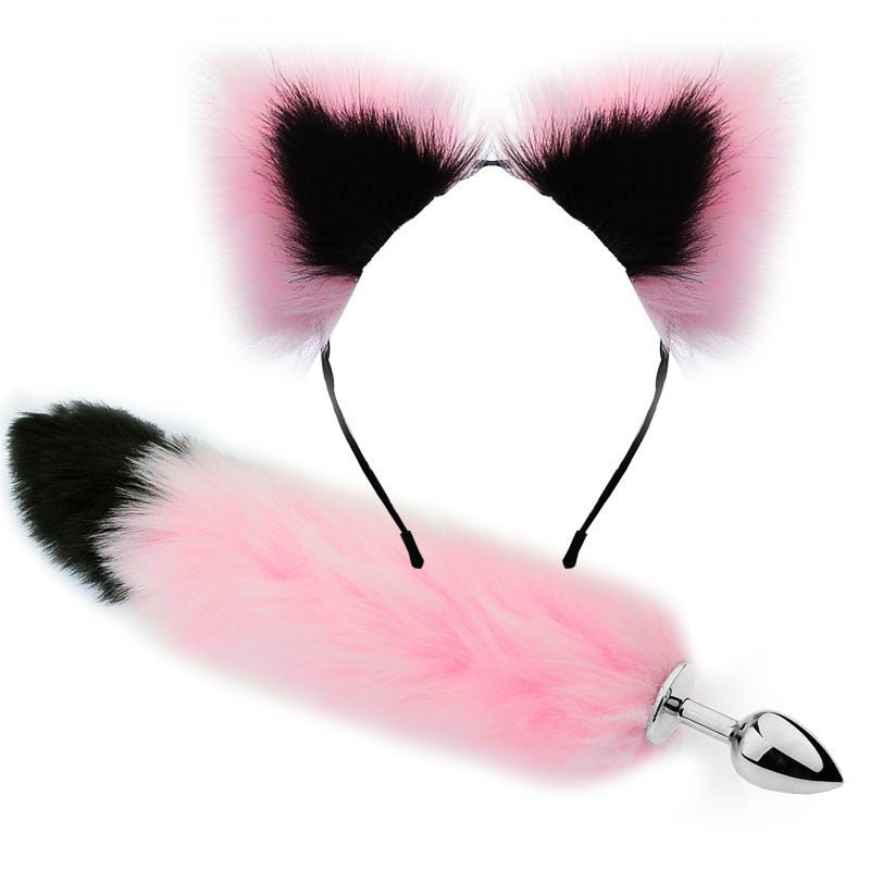 SM Erotic Fox Tail Anal Plug Metal Posterior Plug Adult Products Toys Artificial Tail Set Play - Random Unicorn