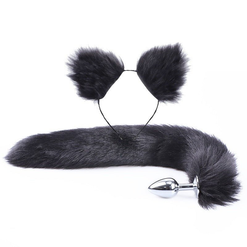 SM Erotic Fox Tail Anal Plug Metal Posterior Plug Adult Products Toys Artificial Tail Set Play - Random Unicorn