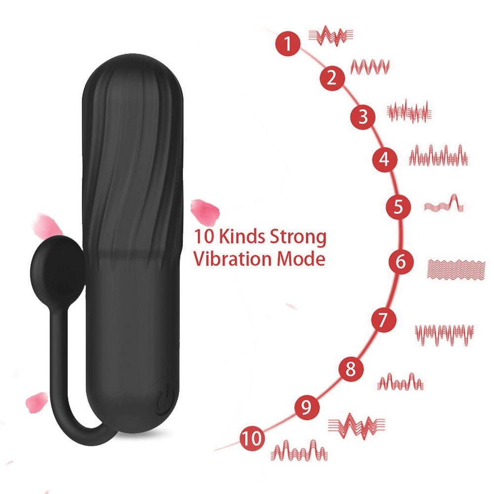 Tadpole Bullet Head Dildo Female Mini Strong Shock Wireless Masturbator Charging Erotic Sex Toys - Random Unicorn