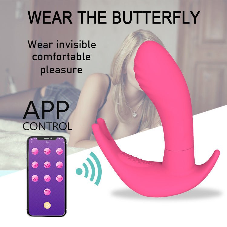 The APP Newly Equipped With Butterfly Sex Appeal Female Vibrating Massage Appliance Adult Couple's Warming Sex Appliance - Random Unicorn