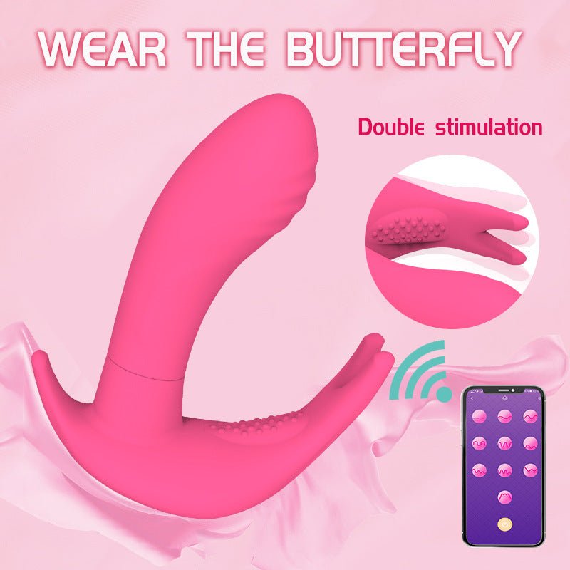 The APP Newly Equipped With Butterfly Sex Appeal Female Vibrating Massage Appliance Adult Couple's Warming Sex Appliance - Random Unicorn