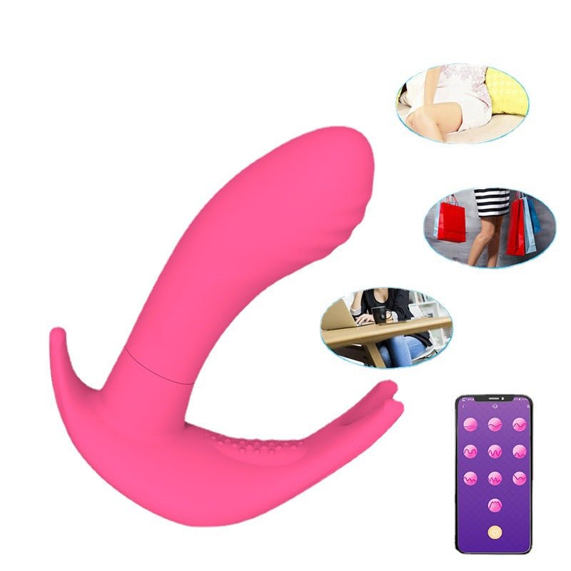 The APP Newly Equipped With Butterfly Sex Appeal Female Vibrating Massage Appliance Adult Couple's Warming Sex Appliance - Random Unicorn