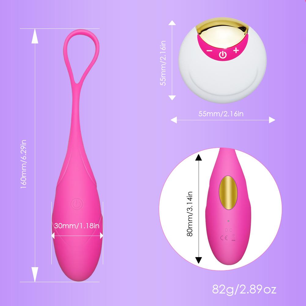 Umania Wireless Remote Control Vibrating Silicone Bullet Egg Vibrators USB Rechargeable Massage Ball Adult Sex Toys - Random Unicorn